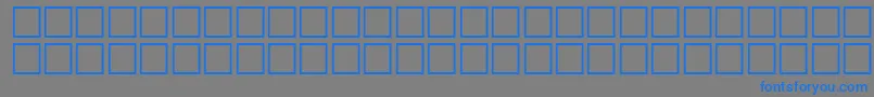フォントMcsFarisyEUNormal. – 灰色の背景に青い文字