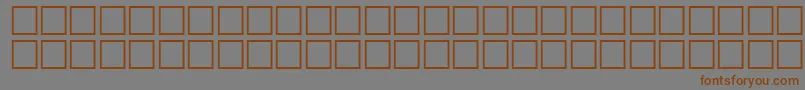 Шрифт McsFarisyEUNormal. – коричневые шрифты на сером фоне