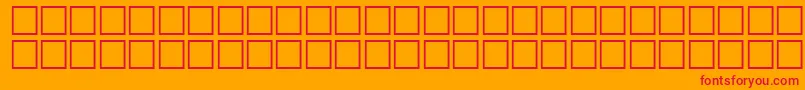 McsFarisyEUNormal. Font – Red Fonts on Orange Background