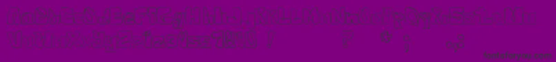 WhiteSquared Font – Black Fonts on Purple Background