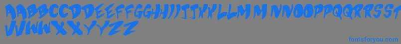 Bubbs Font – Blue Fonts on Gray Background