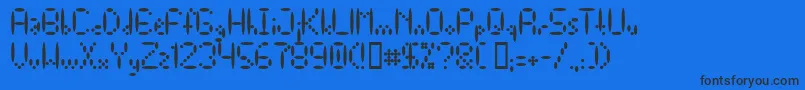 Шрифт Else – чёрные шрифты на синем фоне