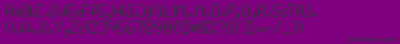 Else Font – Black Fonts on Purple Background