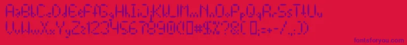 fuente Else – Fuentes Moradas Sobre Fondo Rojo