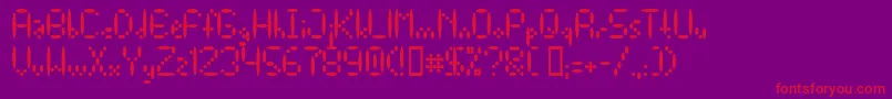 Шрифт Else – красные шрифты на фиолетовом фоне