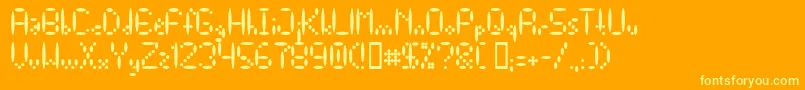 フォントElse – オレンジの背景に黄色の文字