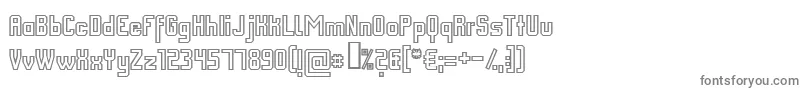 FmCollegeTeamOutline Font – Gray Fonts on White Background