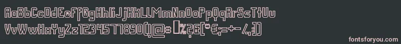 FmCollegeTeamOutline Font – Pink Fonts on Black Background