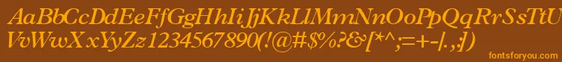 Más sobre la fuente TerminussskSemibolditalic fuente TerminussskSemibolditalic – Fuentes Naranjas Sobre Fondo Marrón