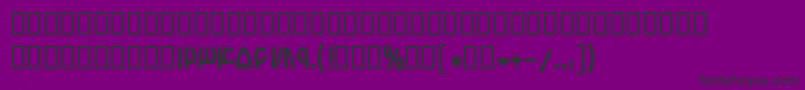 BBardiyaBold Font – Black Fonts on Purple Background