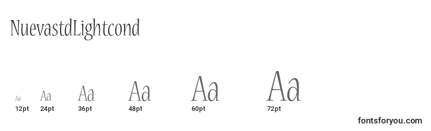 NuevastdLightcond Font Sizes