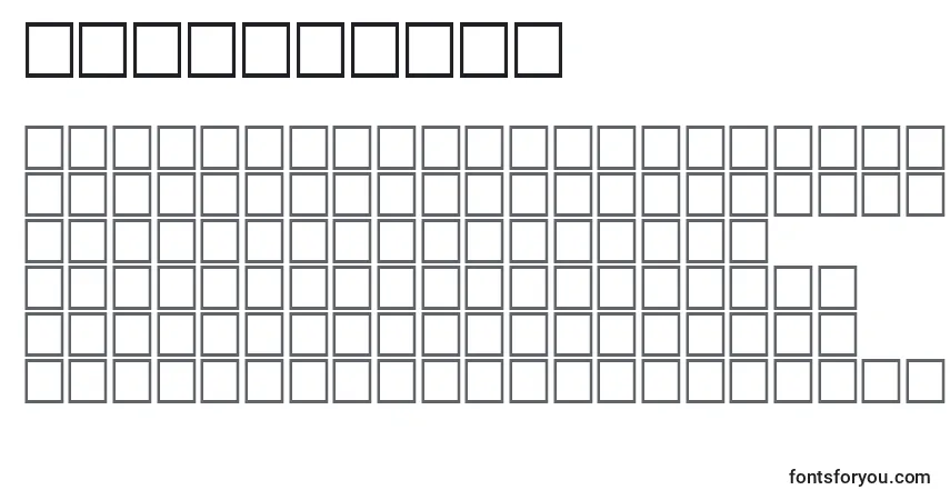 Schriftart ThulthBold – Alphabet, Zahlen, spezielle Symbole
