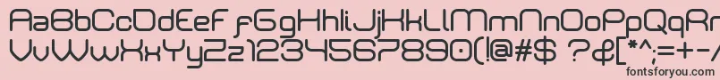 Rivaldizakie Font – Black Fonts on Pink Background