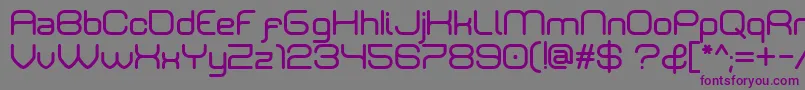 Шрифт Rivaldizakie – фиолетовые шрифты на сером фоне