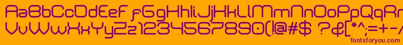 Шрифт Rivaldizakie – фиолетовые шрифты на оранжевом фоне