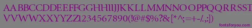 Infrared Font – Purple Fonts on Gray Background