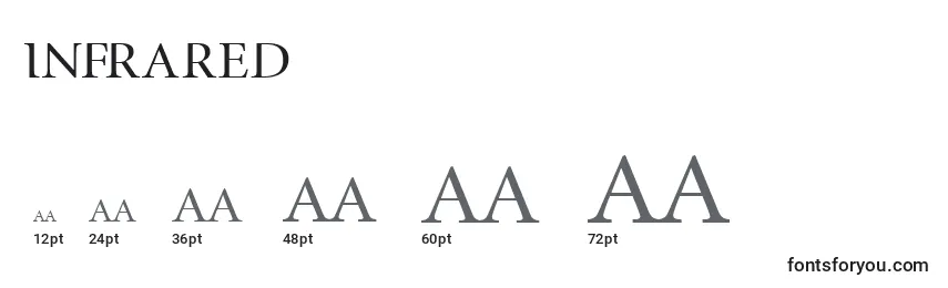 Infrared Font Sizes