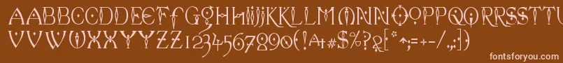 Celexa Font – Pink Fonts on Brown Background