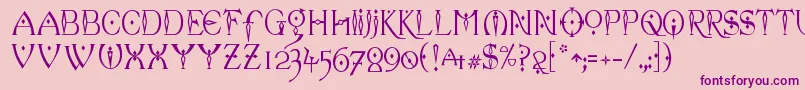 Celexa Font – Purple Fonts on Pink Background