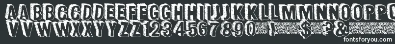 Funsized Font – White Fonts on Black Background