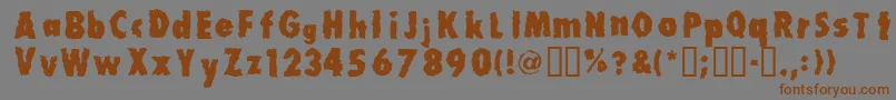 Millionair Font – Brown Fonts on Gray Background