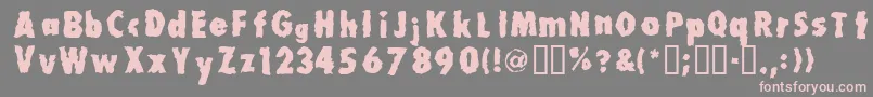 Millionair Font – Pink Fonts on Gray Background
