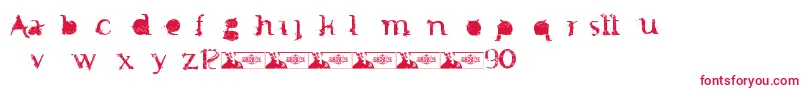 Шрифт FtfMintheeIndonesiana3th – красные шрифты