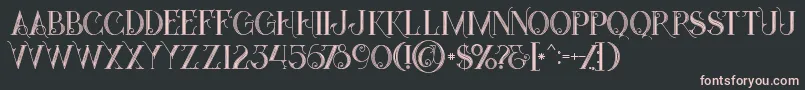 Starblackinline Font – Pink Fonts on Black Background