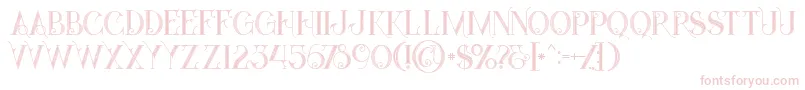 Starblackinline Font – Pink Fonts on White Background