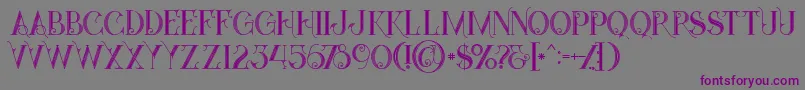 Starblackinline Font – Purple Fonts on Gray Background