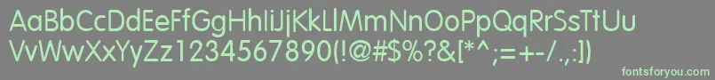 VagabondRegular-fontti – vihreät fontit harmaalla taustalla