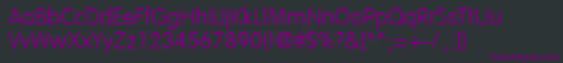 Police VagabondRegular – polices violettes sur fond noir