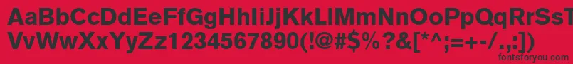 ExpressBlackSsiBlack Font – Black Fonts on Red Background