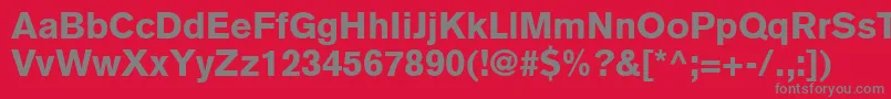 Шрифт ExpressBlackSsiBlack – серые шрифты на красном фоне