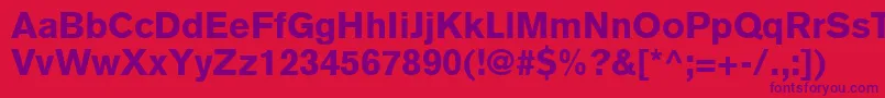 ExpressBlackSsiBlack Font – Purple Fonts on Red Background