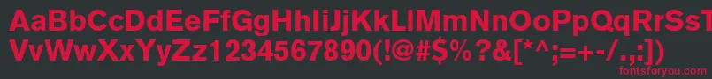 ExpressBlackSsiBlack Font – Red Fonts on Black Background