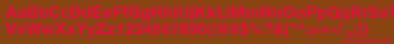 ExpressBlackSsiBlack Font – Red Fonts on Brown Background