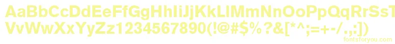 ExpressBlackSsiBlack-fontti – keltaiset fontit
