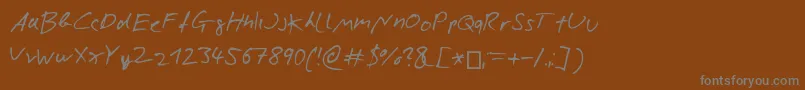 Подробнее о шрифте NicolasRoseScript Шрифт NicolasRoseScript – серые шрифты на коричневом фоне