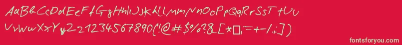 Lisätietoja NicolasRoseScript-fontista NicolasRoseScript-fontti – vihreät fontit punaisella taustalla