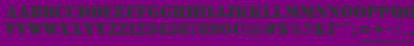 AStamperrgbt Font – Black Fonts on Purple Background