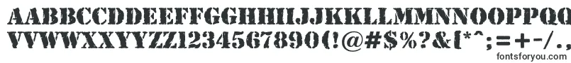 Шрифт AStamperrgbt – жирные шрифты
