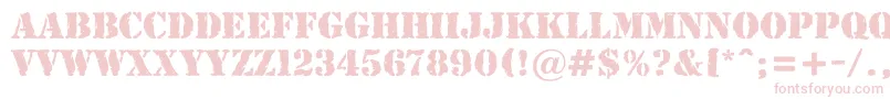AStamperrgbt-Schriftart – Rosa Schriften