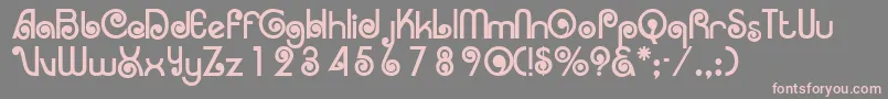 Arruba Font – Pink Fonts on Gray Background