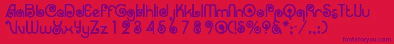 Lisätietoja Arruba-fontista Arruba-fontti – violetit fontit punaisella taustalla