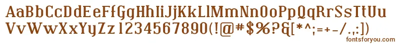 Шрифт Coving11 – коричневые шрифты на белом фоне
