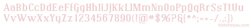 Coving11 Font – Pink Fonts on White Background