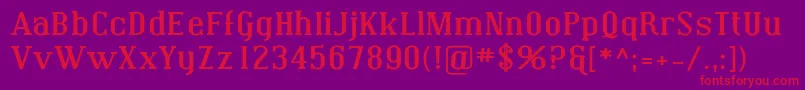 Coving11 Font – Red Fonts on Purple Background