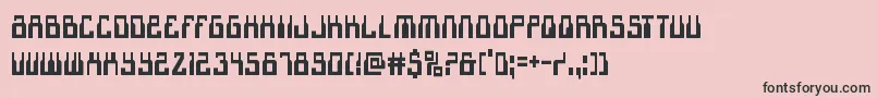 1968odysseycond-fontti – mustat fontit vaaleanpunaisella taustalla