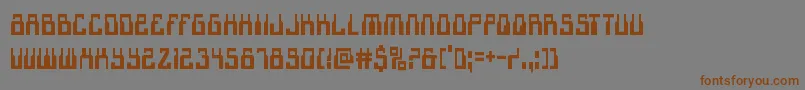 Шрифт 1968odysseycond – коричневые шрифты на сером фоне
